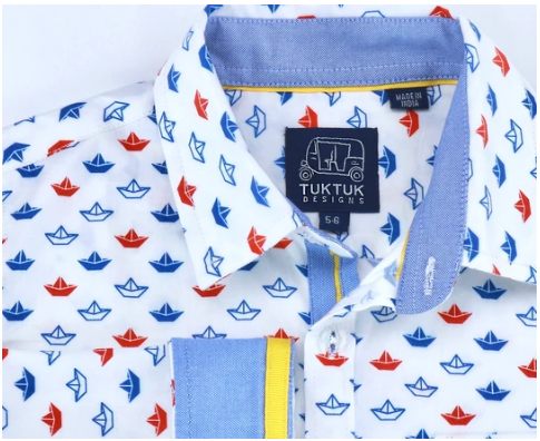 Origami Sailboat Red/Blue